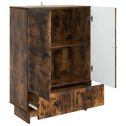 Dressoir Gerookte Eik 66 x 34,5 x 95 cm Geconstrueerd hout