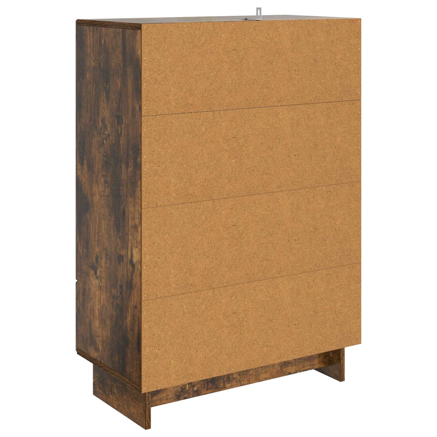 Dressoir Gerookte Eik 66 x 34,5 x 95 cm Geconstrueerd hout