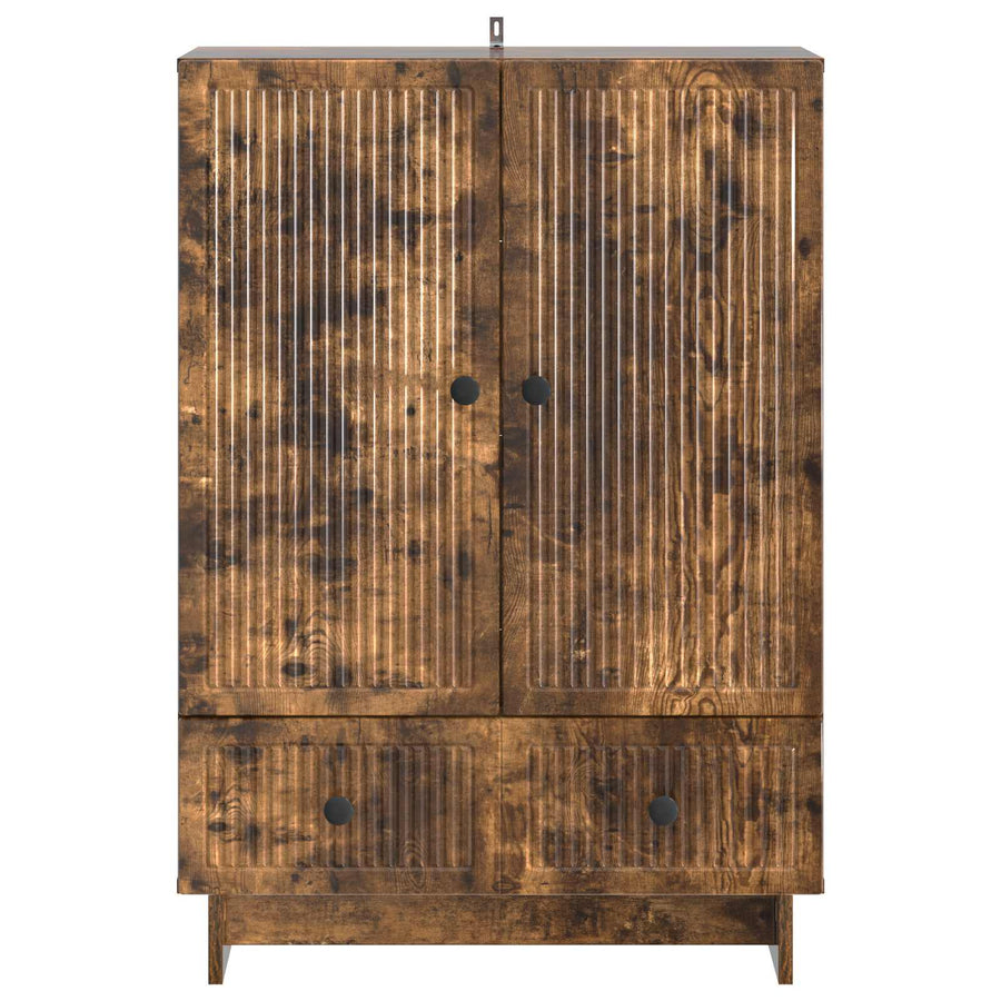 Dressoir Gerookte Eik 66 x 34,5 x 95 cm Geconstrueerd hout