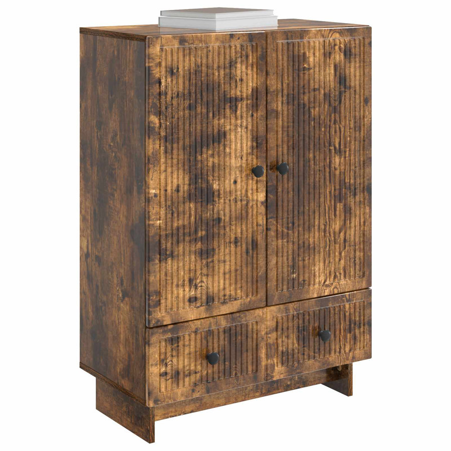 Dressoir Gerookte Eik 66 x 34,5 x 95 cm Geconstrueerd hout