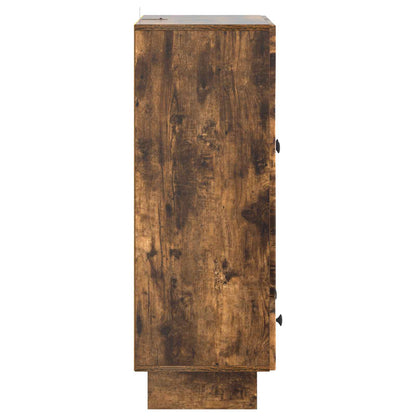 Dressoir Gerookte Eik 66 x 34,5 x 95 cm Geconstrueerd hout