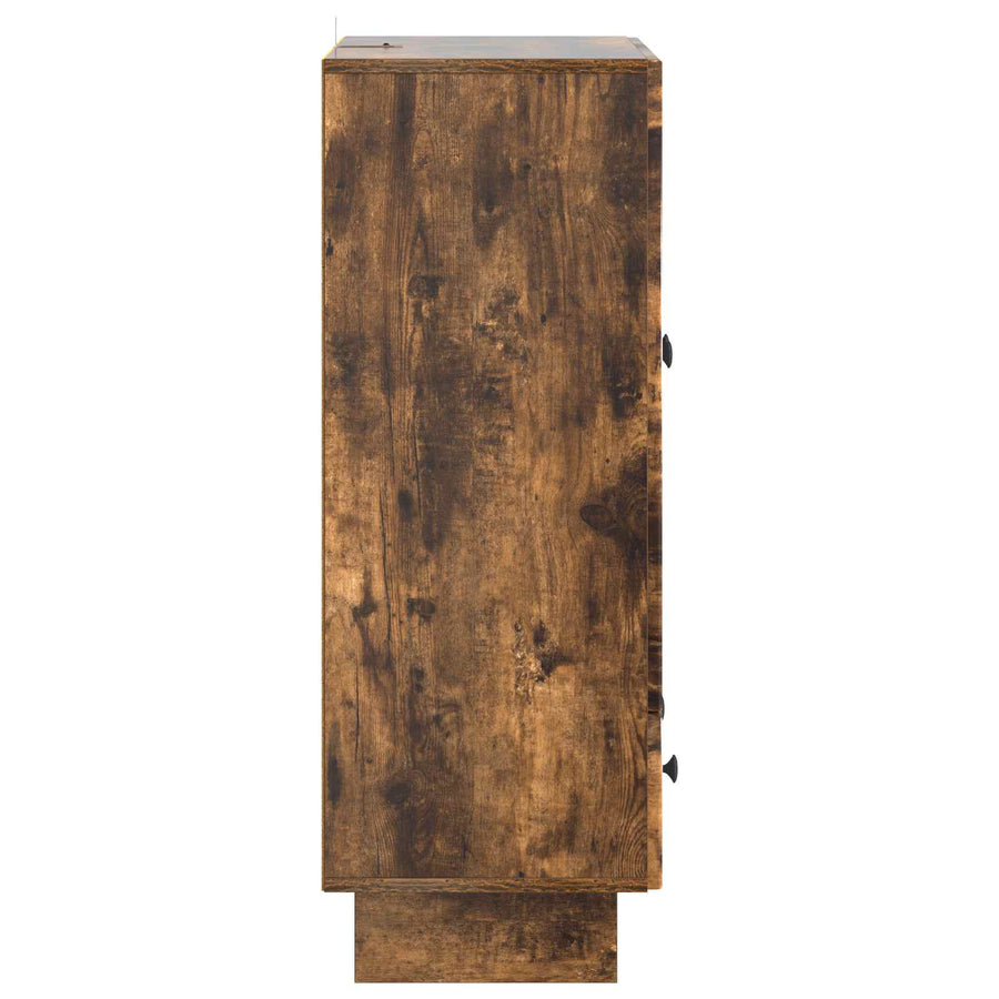 Dressoir Gerookte Eik 66 x 34,5 x 95 cm Geconstrueerd hout
