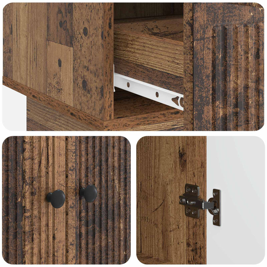 Dressoir Oudhout 66 x 34,5 x 95 cm Geconstrueerd hout