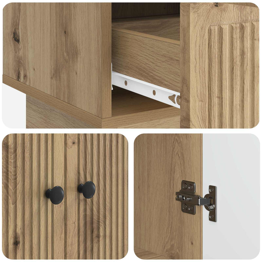 Dressoir Artisan Eik 66 x 34,5 x 95 cm Geconstrueerd hout