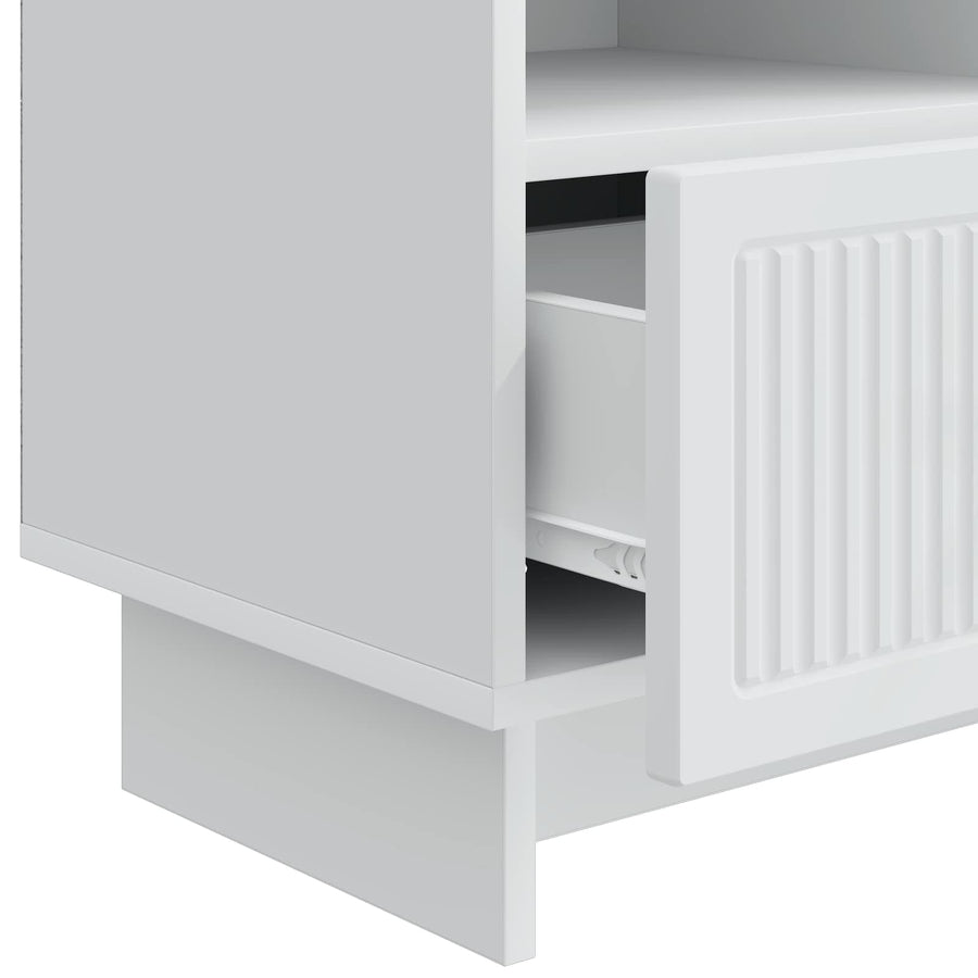 TV-kast met lade Wit 102 x 34,5 x 50 cm Bewerkt hout