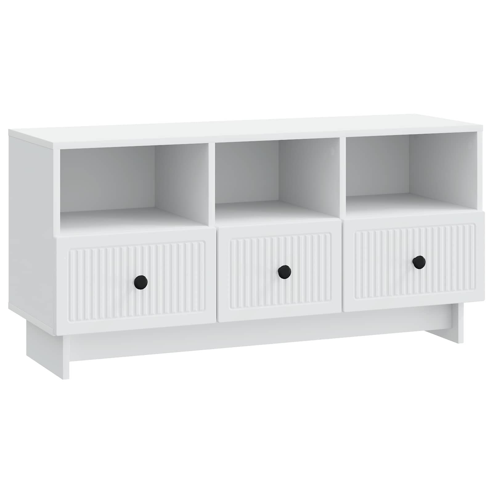 TV-kast met lade Wit 102 x 34,5 x 50 cm Bewerkt hout