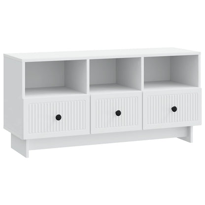 TV-kast met lade Wit 102 x 34,5 x 50 cm Bewerkt hout