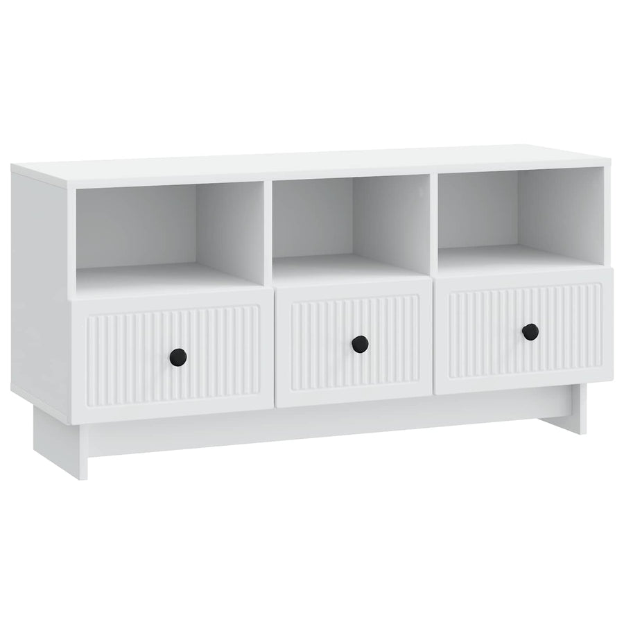 TV-kast met lade Wit 102 x 34,5 x 50 cm Bewerkt hout