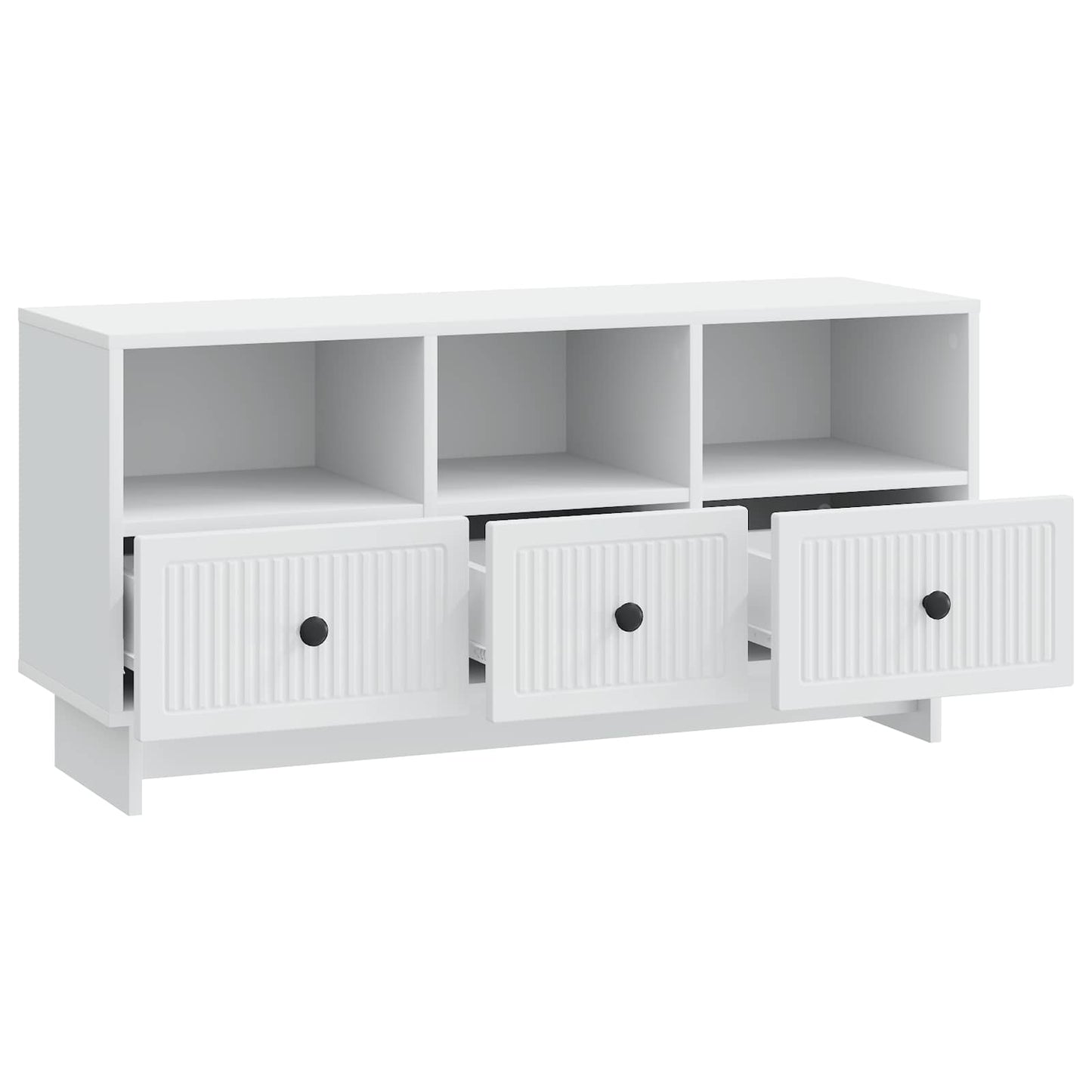 TV-kast met lade Wit 102 x 34,5 x 50 cm Bewerkt hout