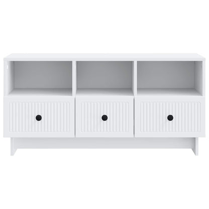 TV-kast met lade Wit 102 x 34,5 x 50 cm Bewerkt hout
