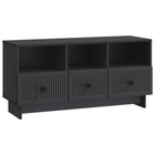 TV-kast 102x34,5x50 cm zwart bewerkt hout