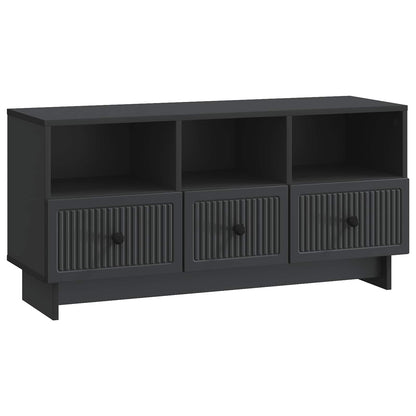 TV-kast met lade Zwart 102 x 34,5 x 50 cm Bewerkt hout