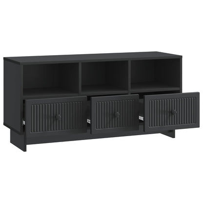 TV-kast met lade Zwart 102 x 34,5 x 50 cm Bewerkt hout