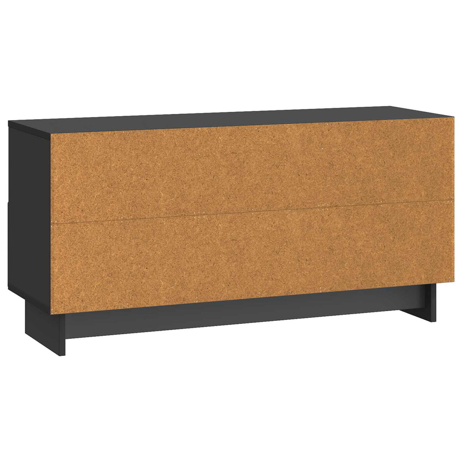 TV-kast met lade Zwart 102 x 34,5 x 50 cm Bewerkt hout
