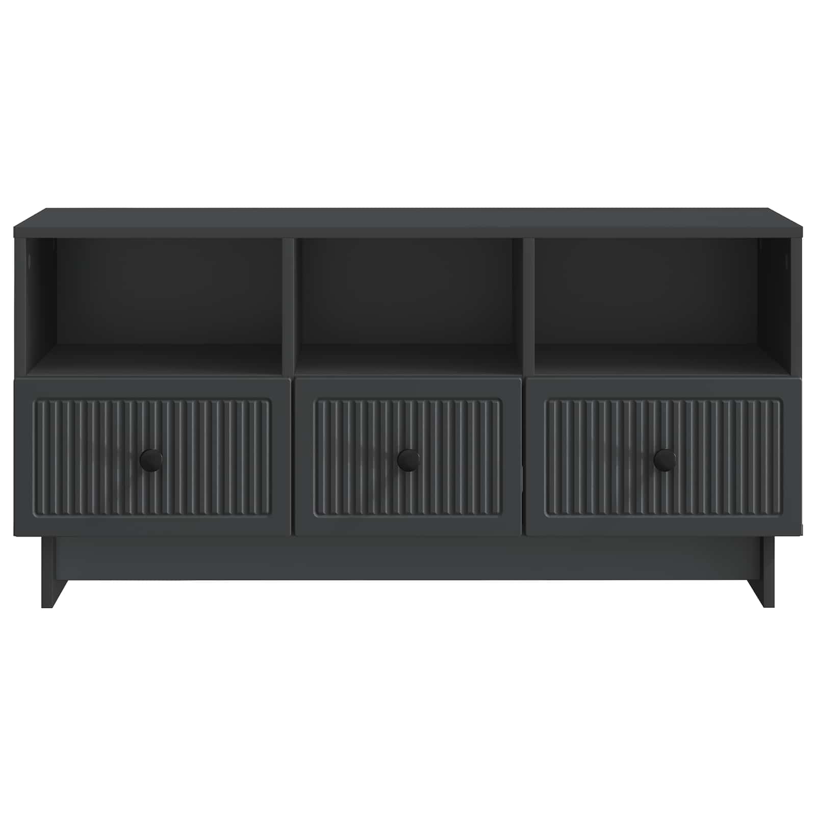 TV-kast met lade Zwart 102 x 34,5 x 50 cm Bewerkt hout