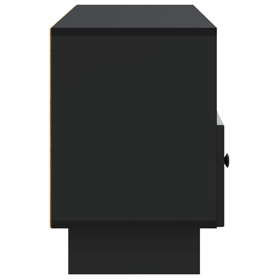 TV-kast met lade Zwart 102 x 34,5 x 50 cm Bewerkt hout