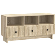 TV-kast 102x34,5x50 cm Sonoma Eiken bewerkt hout