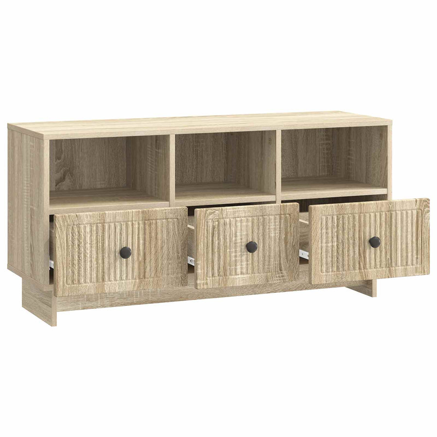 TV-kast met lade Sonoma Eiken 102 x 34,5 x 50 cm Bewerkt hout