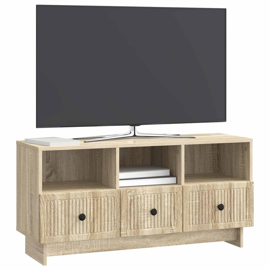 TV-kast met lade Sonoma Eiken 102 x 34,5 x 50 cm Bewerkt hout