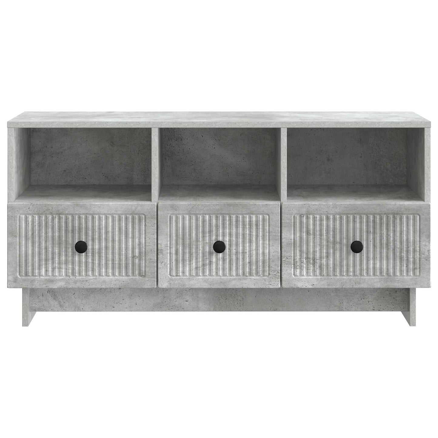 TV-kast met lade Betongrijs 102 x 34,5 x 50 cm Bewerkt hout