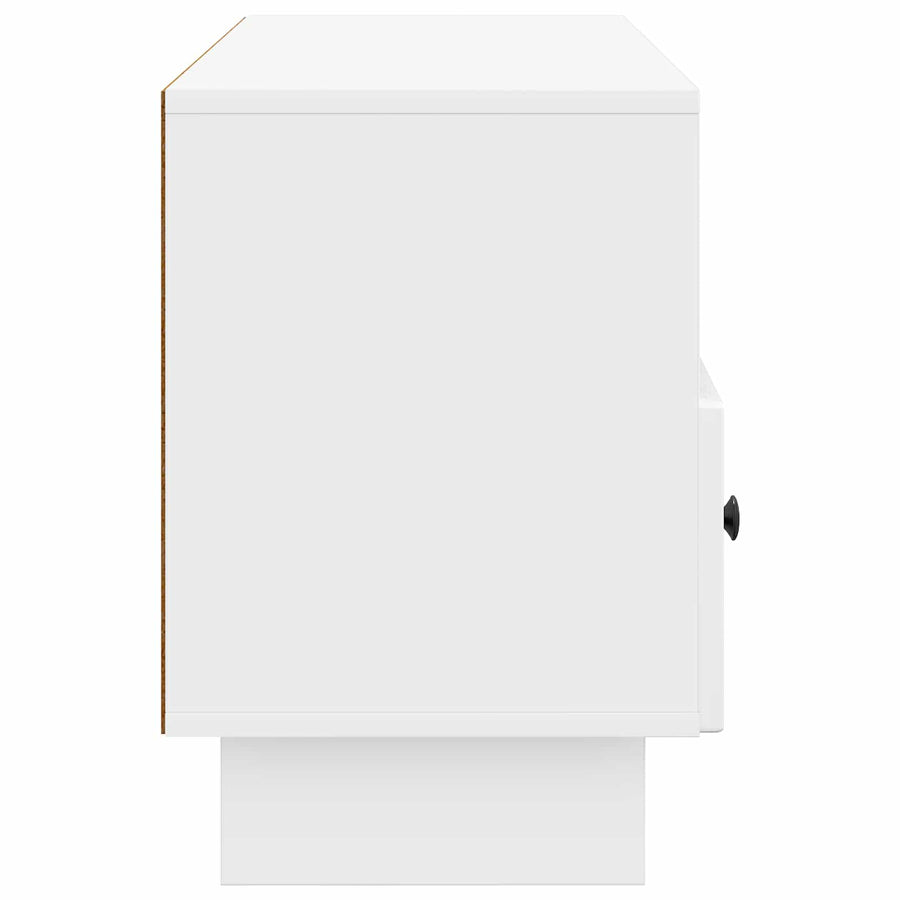 TV-kast met lade Hoogglans Wit 102 x 34,5 x 50 cm Bewerkt hout