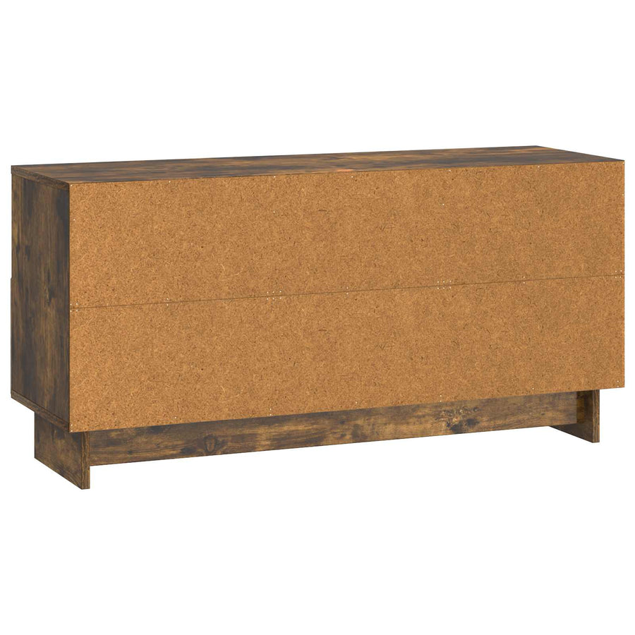 TV-kast met lade Gerookt eiken 102 x 34,5 x 50 cm Bewerkt hout