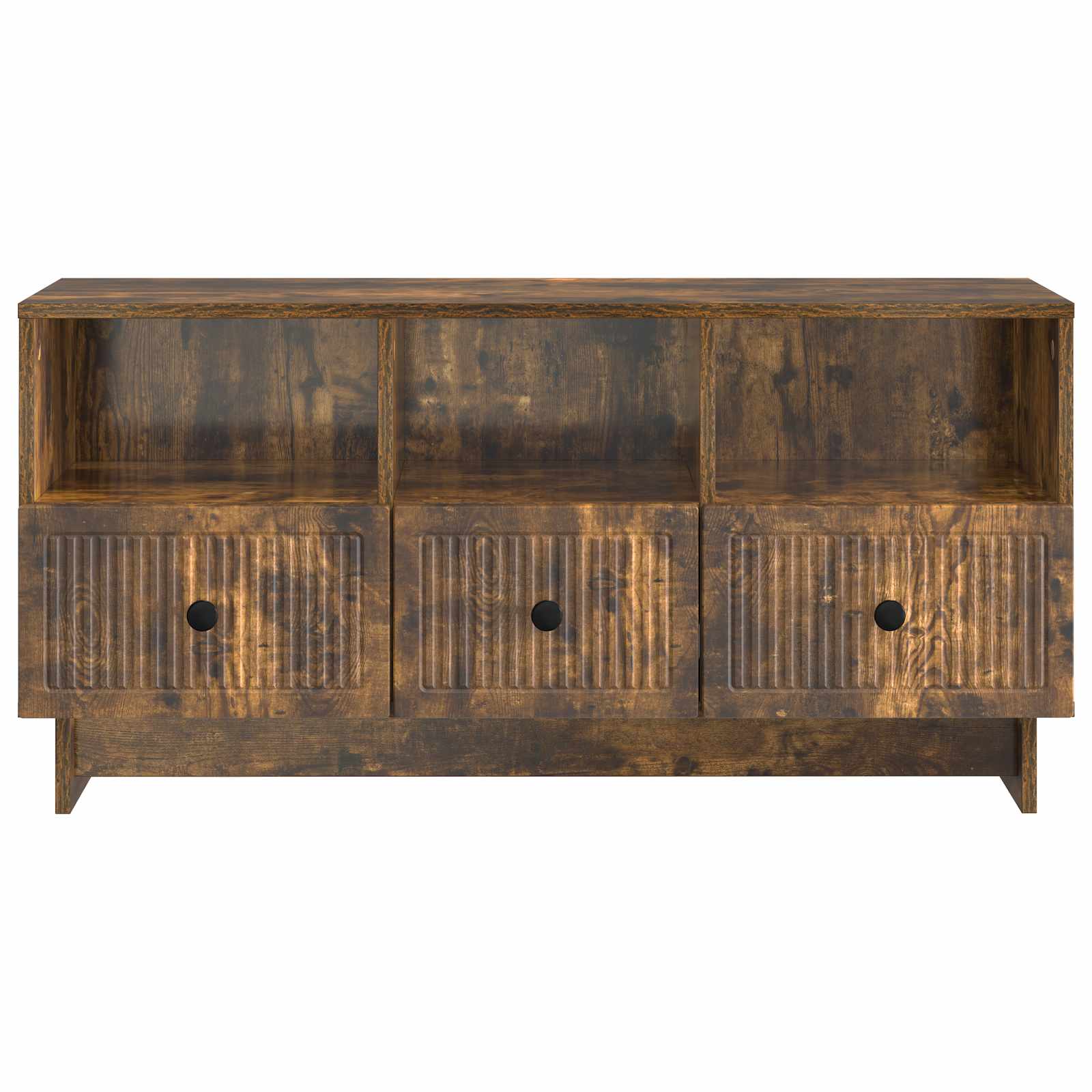 TV-kast met lade Gerookt eiken 102 x 34,5 x 50 cm Bewerkt hout