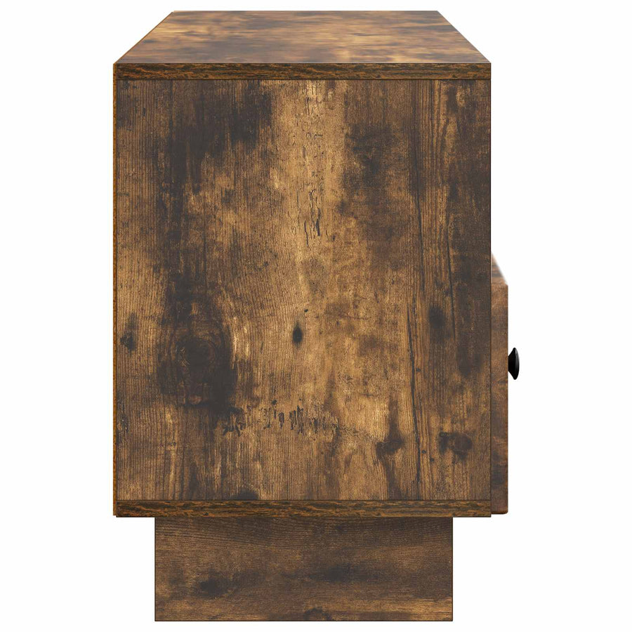 TV-kast met lade Gerookt eiken 102 x 34,5 x 50 cm Bewerkt hout