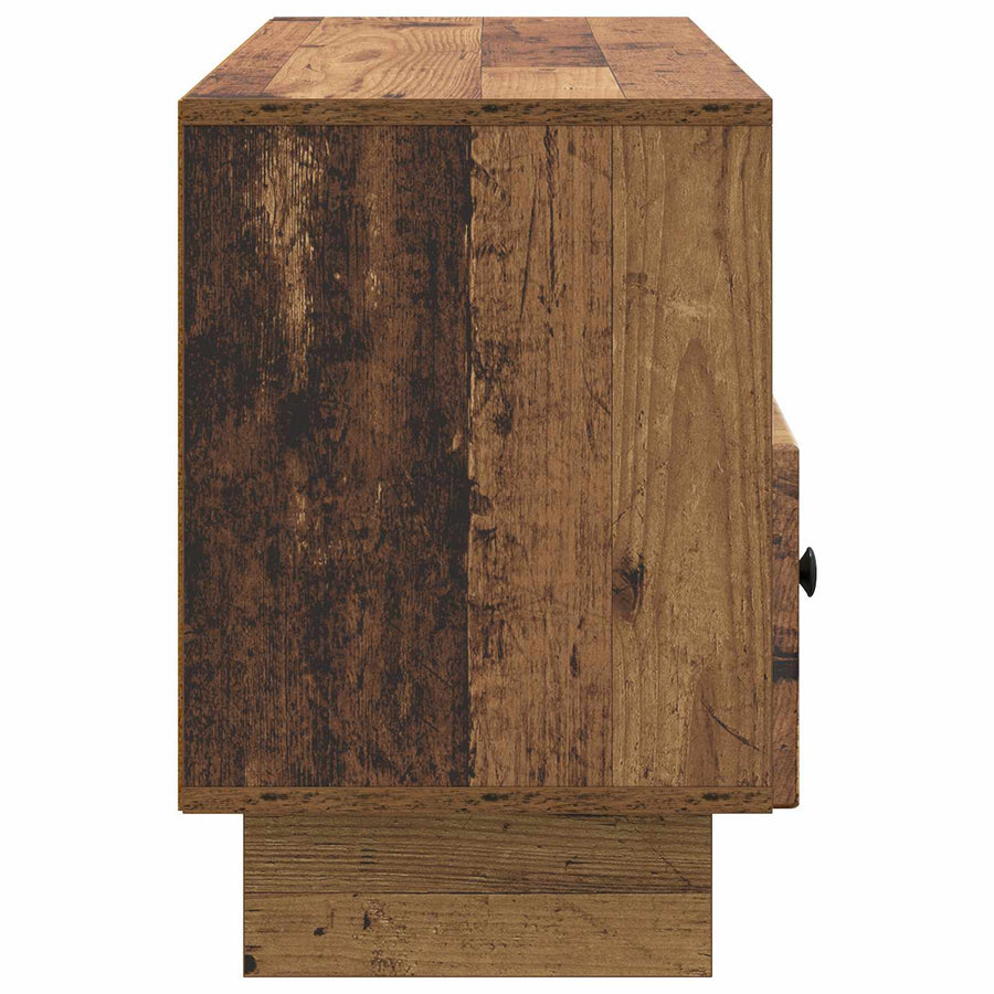 TV-kast met lade Oud hout 102 x 34,5 x 50 cm Bewerkt hout