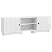TV-kast 150x31x50 cm hoogglans wit geconstrueerd hout