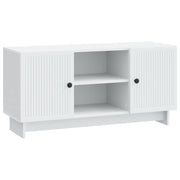 TV-kast 102x34,5x50 cm wit bewerkt hout
