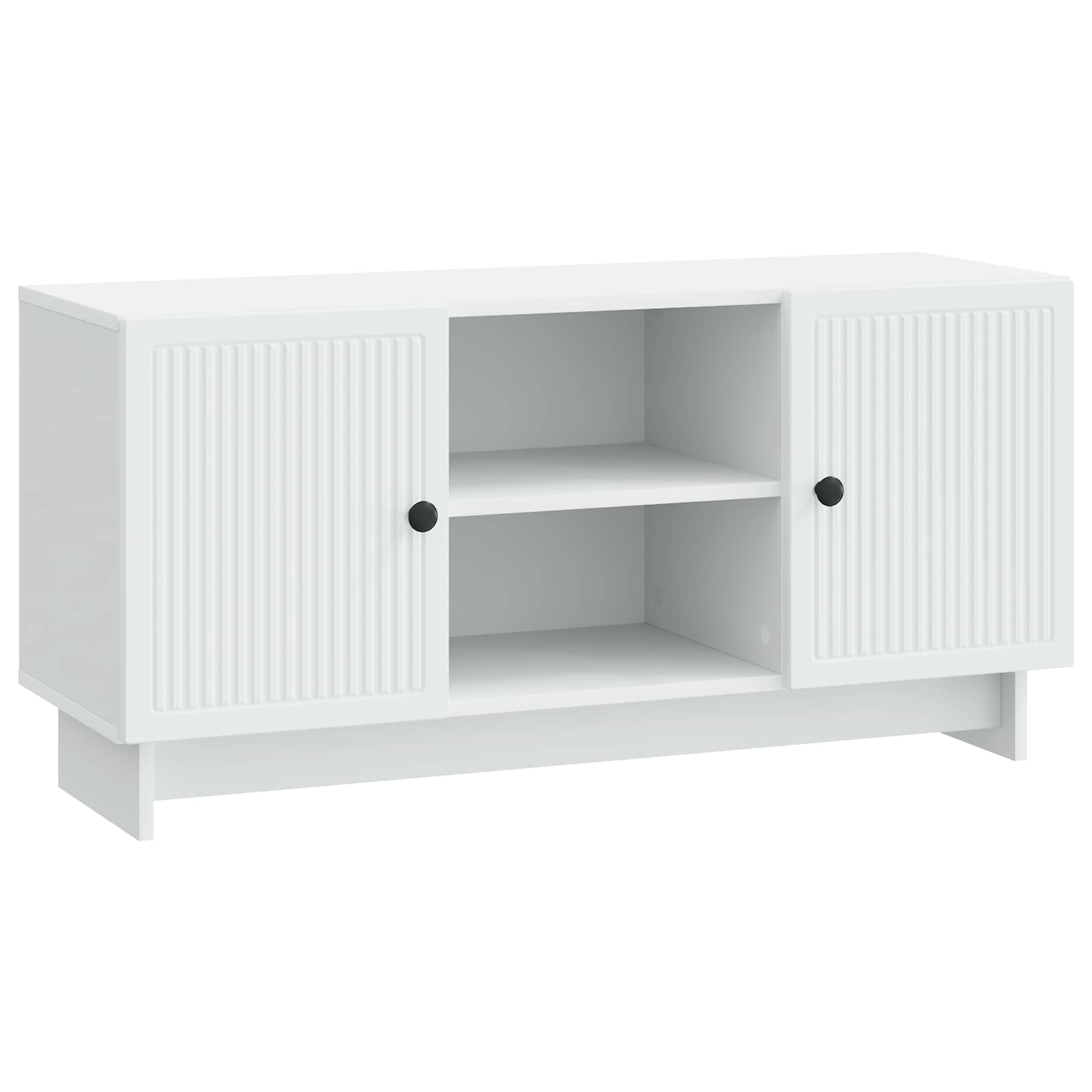 TV-kast 102 x 34,5 x 50 cm Wit Bewerkt hout