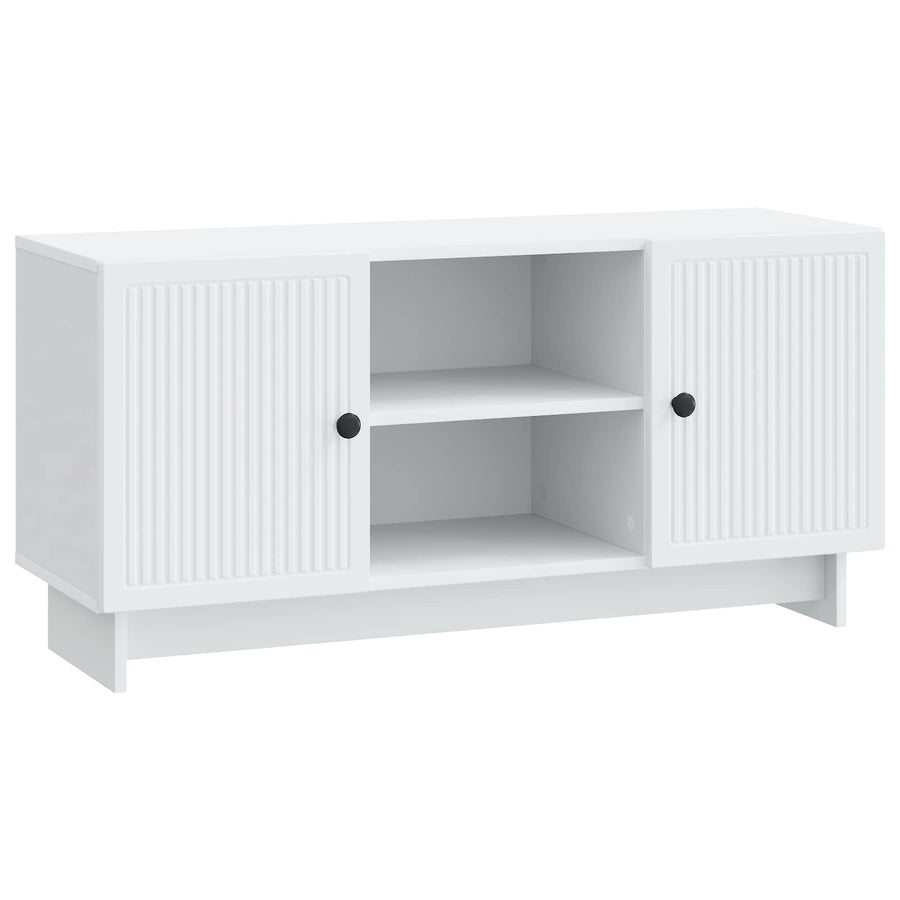 TV-kast 102 x 34,5 x 50 cm Wit Bewerkt hout
