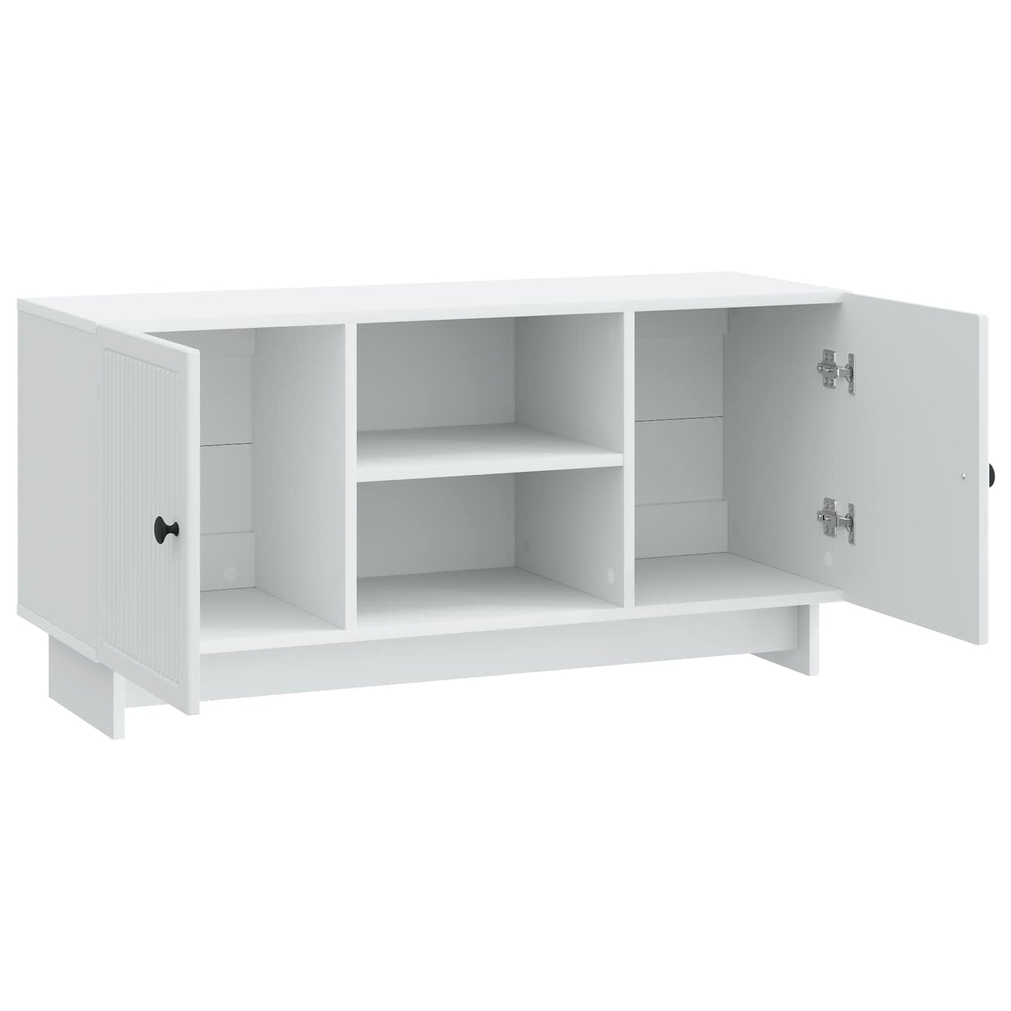 TV-kast 102 x 34,5 x 50 cm Wit Bewerkt hout