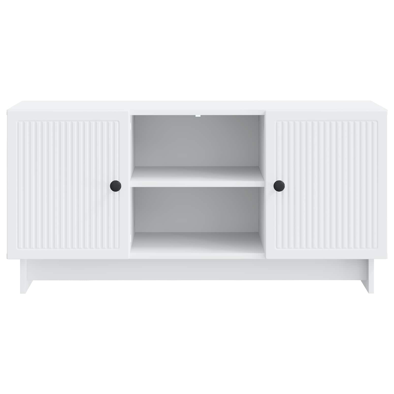 TV-kast 102 x 34,5 x 50 cm Wit Bewerkt hout