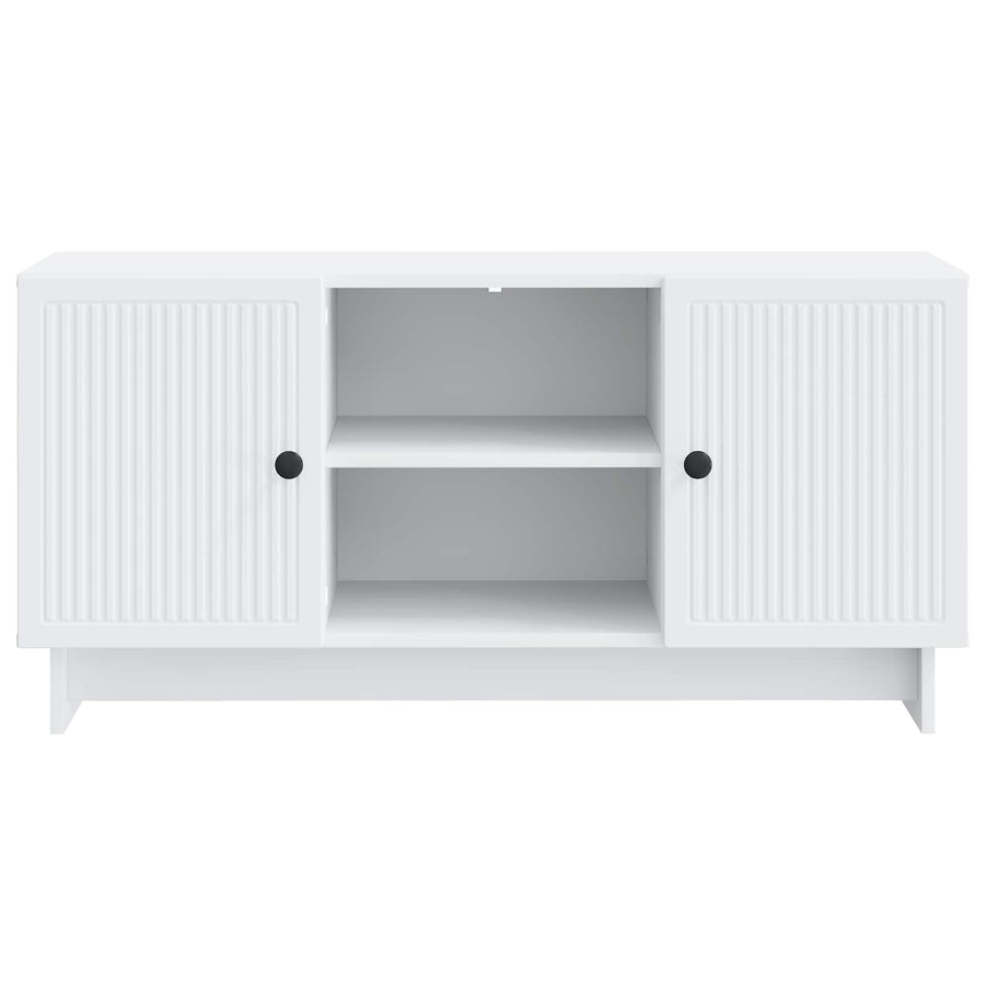 TV-kast 102 x 34,5 x 50 cm Wit Bewerkt hout