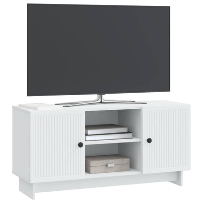TV-kast 102 x 34,5 x 50 cm Wit Bewerkt hout