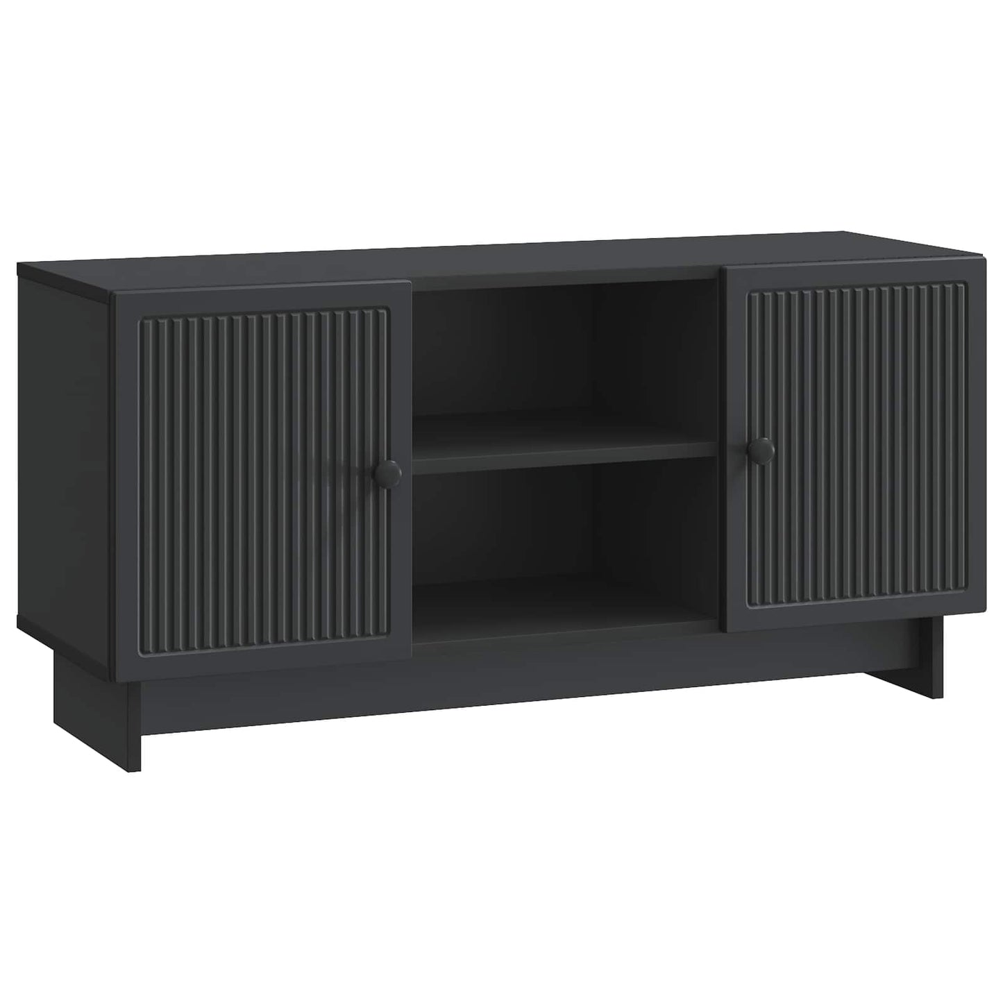 TV-kast Zwart 102 x 34,5 x 50 cm Bewerkt hout