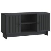 TV-kast 102x34,5x50 cm bewerkt hout zwart