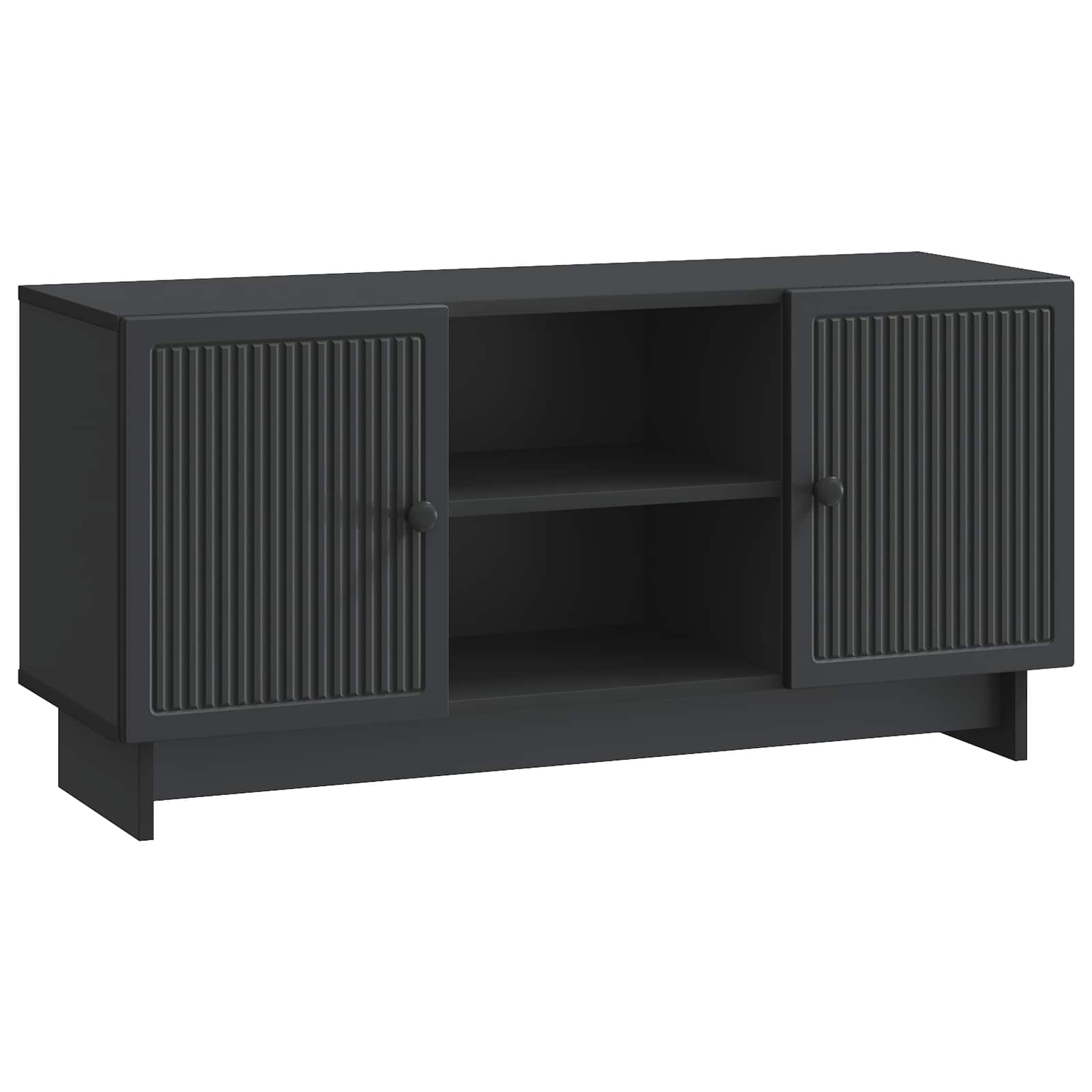 TV-kast Zwart 102 x 34,5 x 50 cm Bewerkt hout