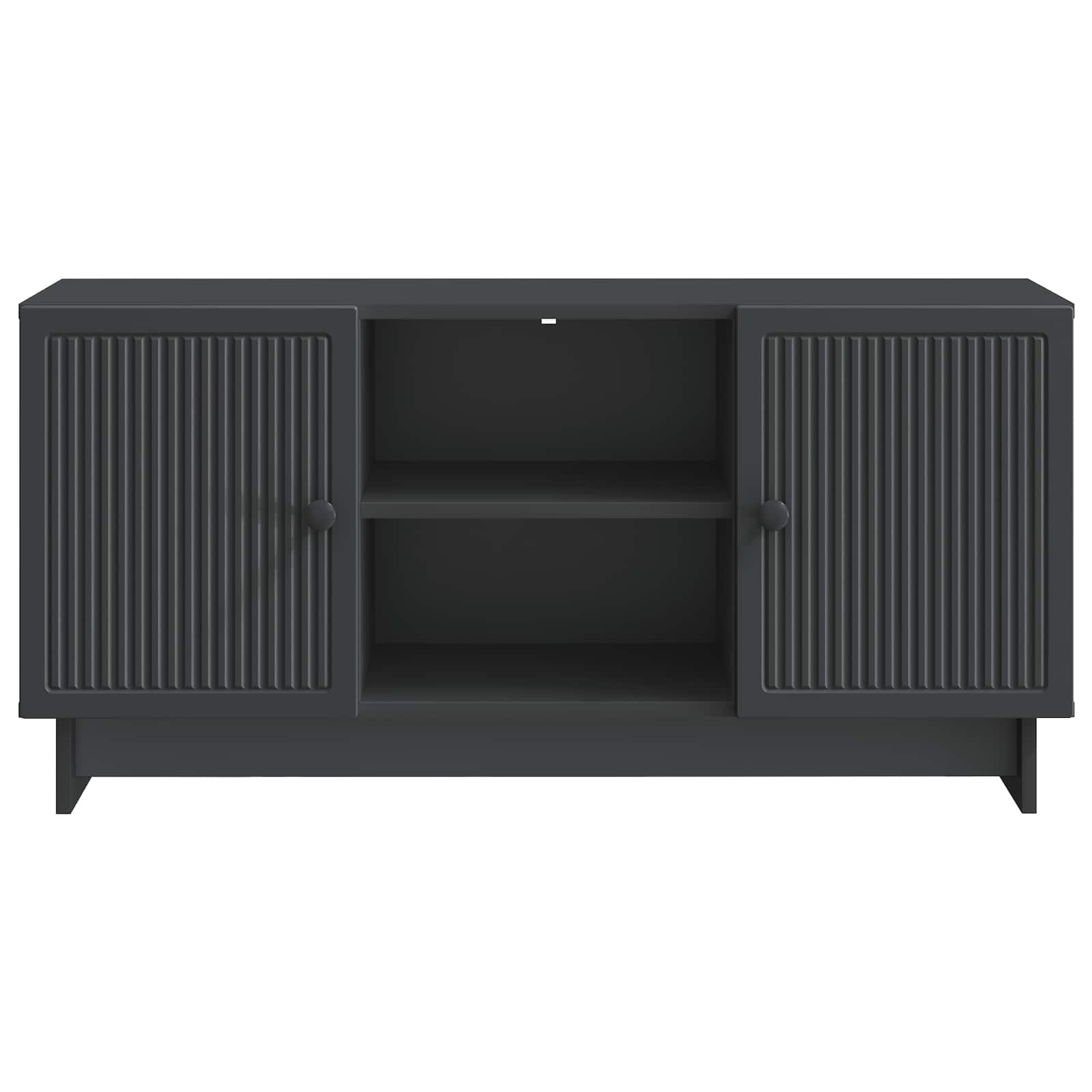 TV-kast Zwart 102 x 34,5 x 50 cm Bewerkt hout