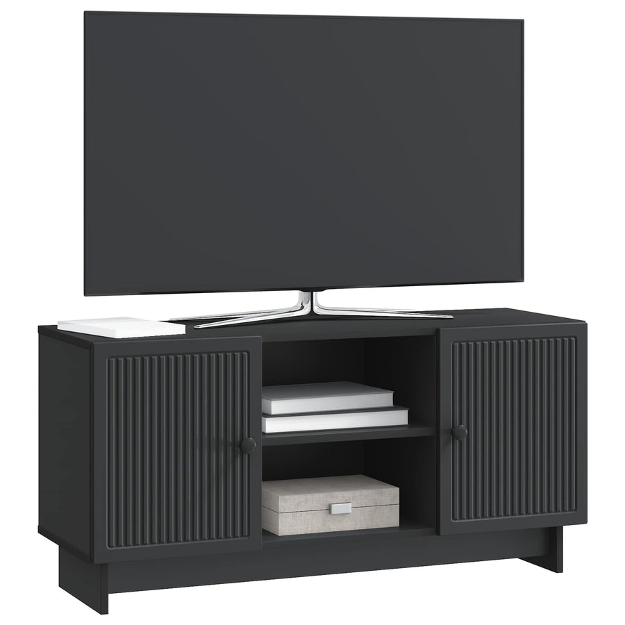 TV-kast Zwart 102 x 34,5 x 50 cm Bewerkt hout