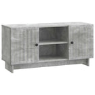 Tv-kast 102x34,5x50 cm beton grijs bewerkt hout