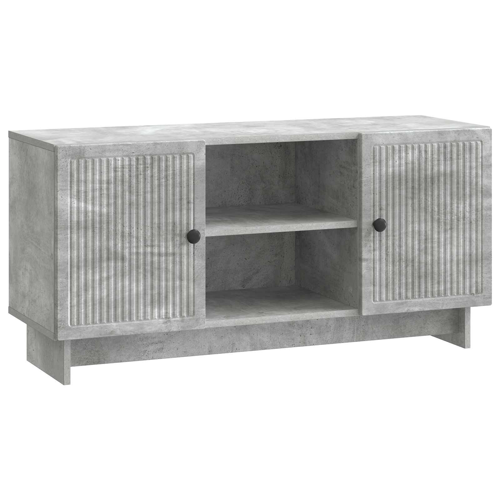 TV-kast Beton Grijs 102 x 34,5 x 50 cm Bewerkt hout