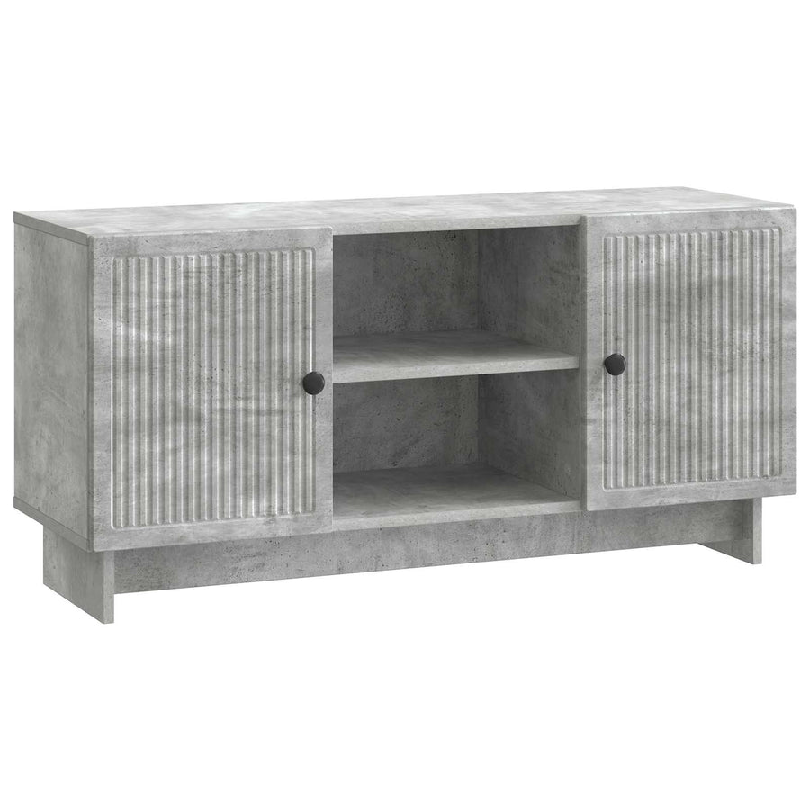 TV-kast Beton Grijs 102 x 34,5 x 50 cm Bewerkt hout