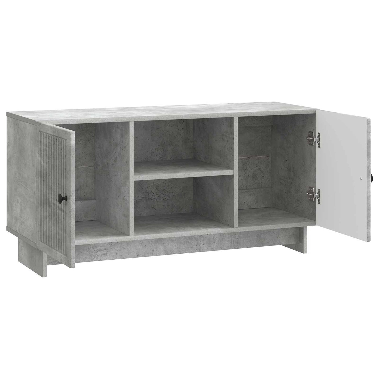 TV-kast Beton Grijs 102 x 34,5 x 50 cm Bewerkt hout