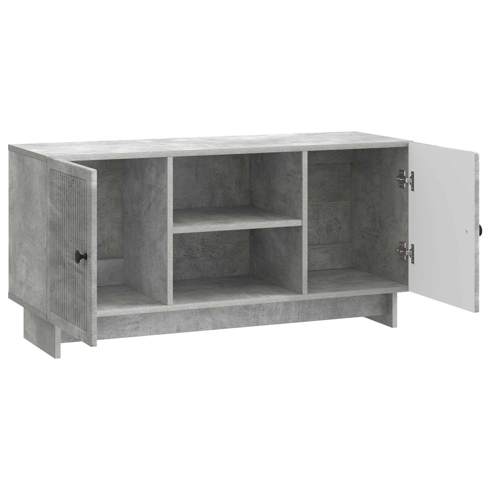 TV-kast Beton Grijs 102 x 34,5 x 50 cm Bewerkt hout
