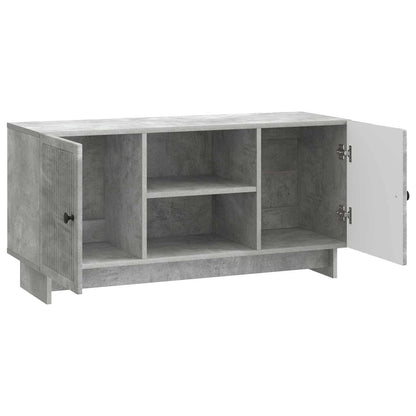 TV-kast Beton Grijs 102 x 34,5 x 50 cm Bewerkt hout