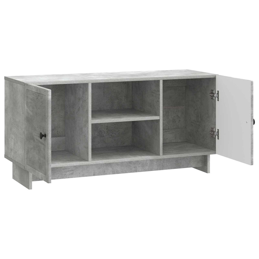 TV-kast Beton Grijs 102 x 34,5 x 50 cm Bewerkt hout