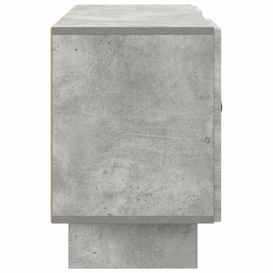 TV-kast Beton Grijs 102 x 34,5 x 50 cm Bewerkt hout
